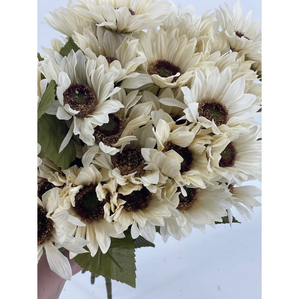 28 Ashland Artificial Flower Bundles White Sunflowers/Daisies Fall Decor NEW